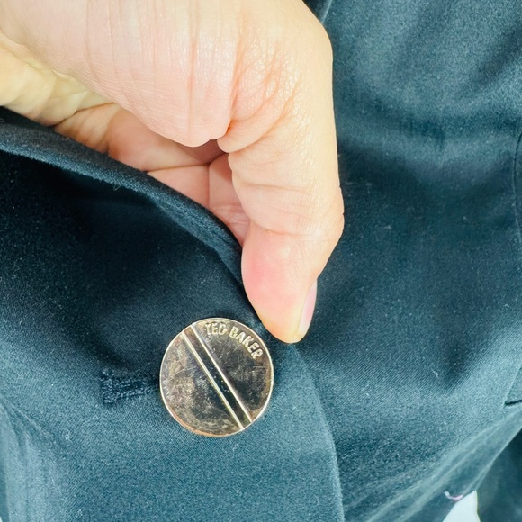 Ted Baker London Black Single Gold Button Blazer - Picture 2 of 7